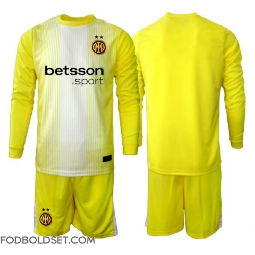 Inter Milan Målmand Udebane Trøje Børn 2025-26 Langærmet (+ Korte bukser)